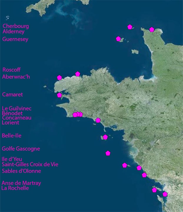 Carte de l'itinérance