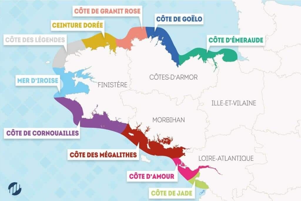 Les côtes bretonnes